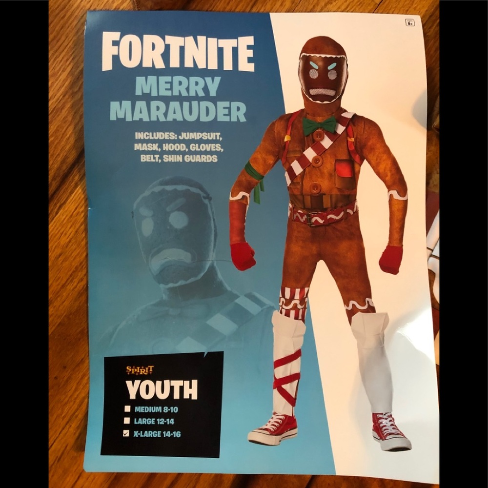 Fortnite Merry Marauder Gingerbread Man Costume